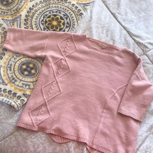 NWOT Roolee Pink Sweater